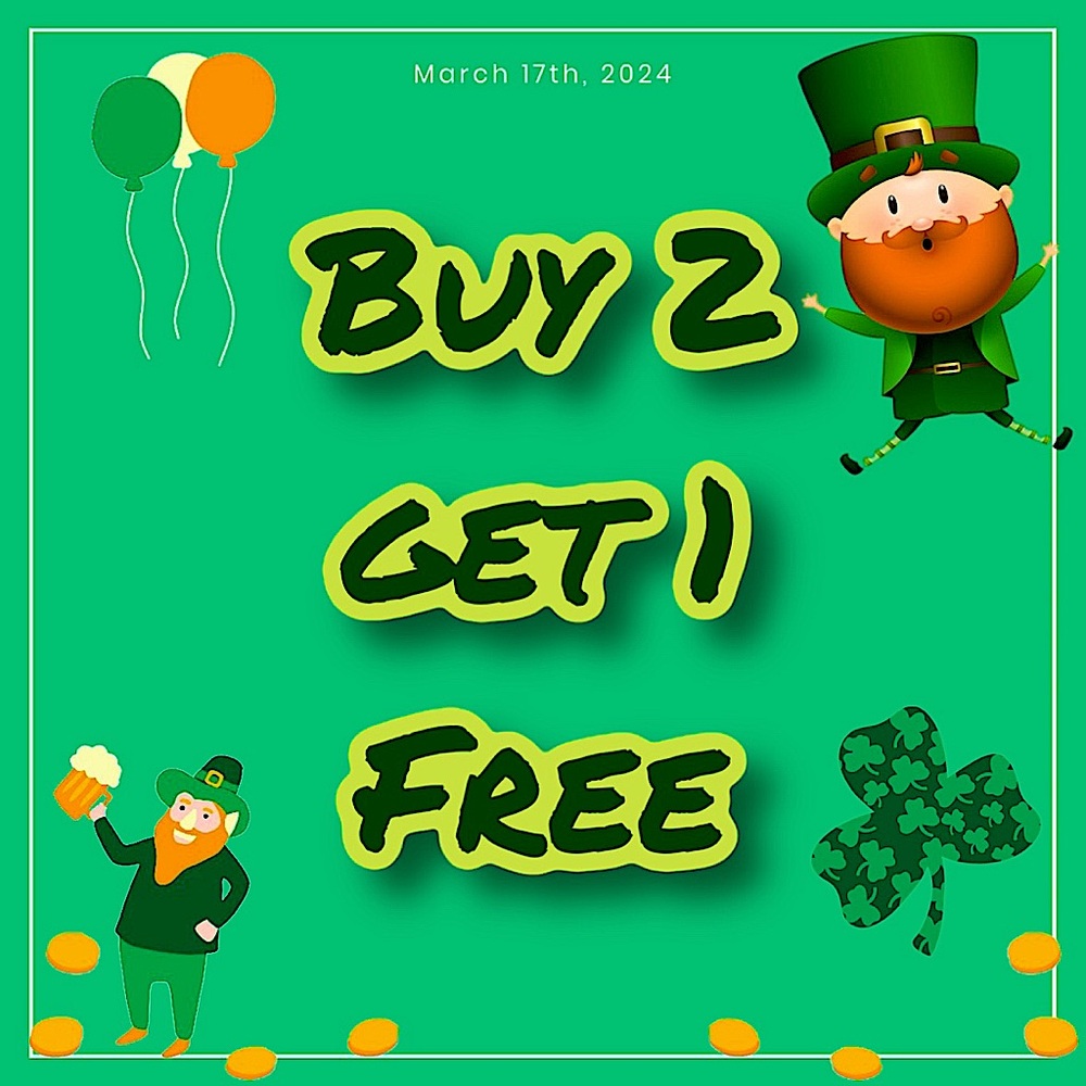Buy and 2 items get 1 free